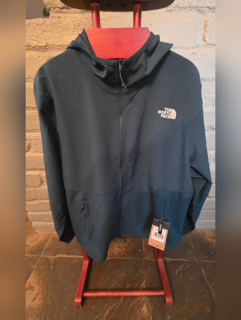 North Face MEN'S Willow Stretch ZIP UP Hoodie XXL DARK teal -Midnight PETROL NWT